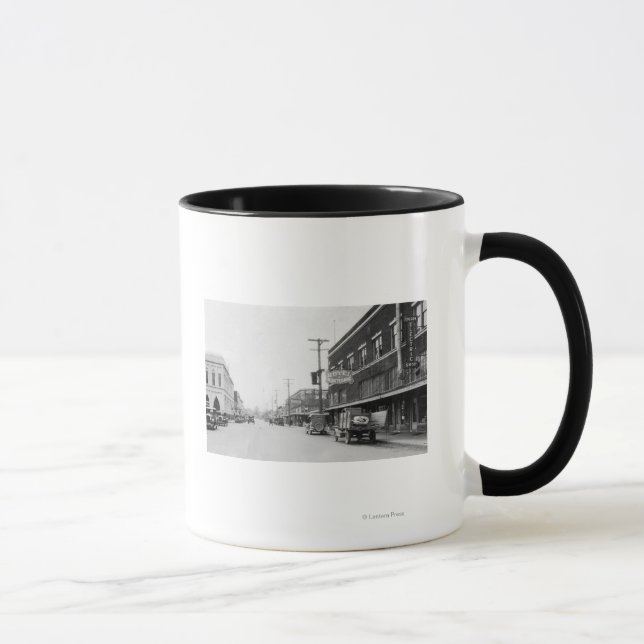 Montesano, WA Main Street Town View Photograph Mug (Right)