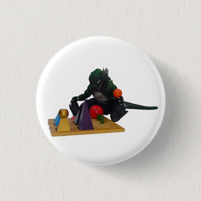 Montessaurus & Grammar Solids Button (Front)