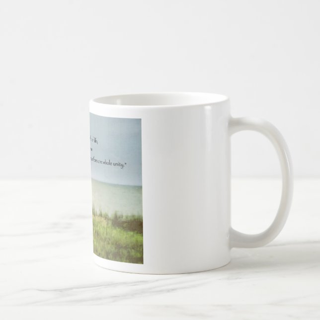montessori beach scene quote coffee mug (Right)