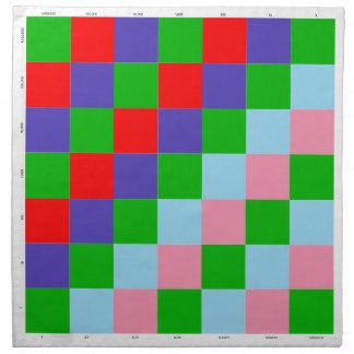 Montessori Decimal Checkerboard Cloth Napkin