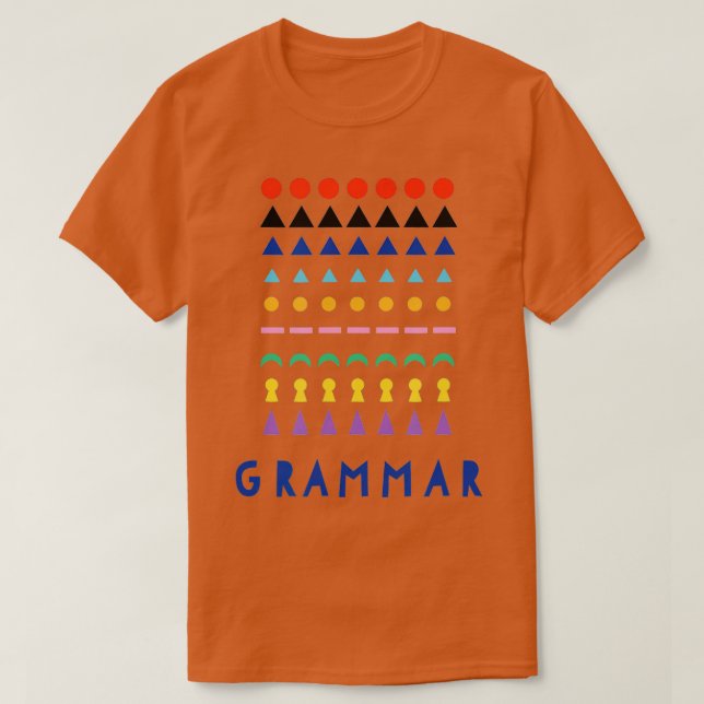 Montessori Grammar Material Shirt Gift Teacher Tod (Design Front)