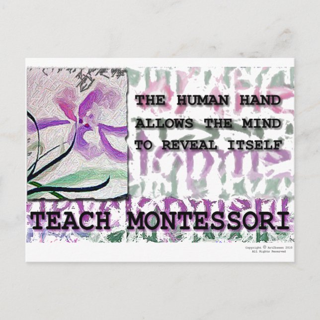 Montessori Iris Postcard (Front)