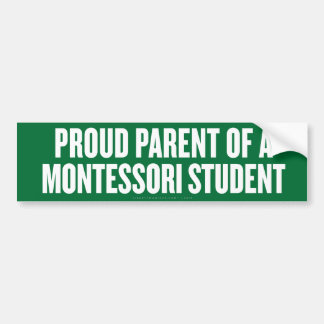 Montessori Parent Bumper Sticker