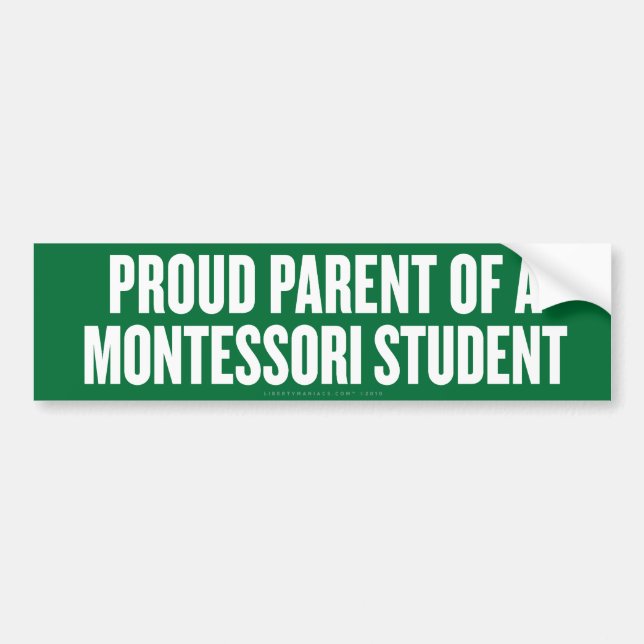 Montessori Parent Bumper Sticker (Front)