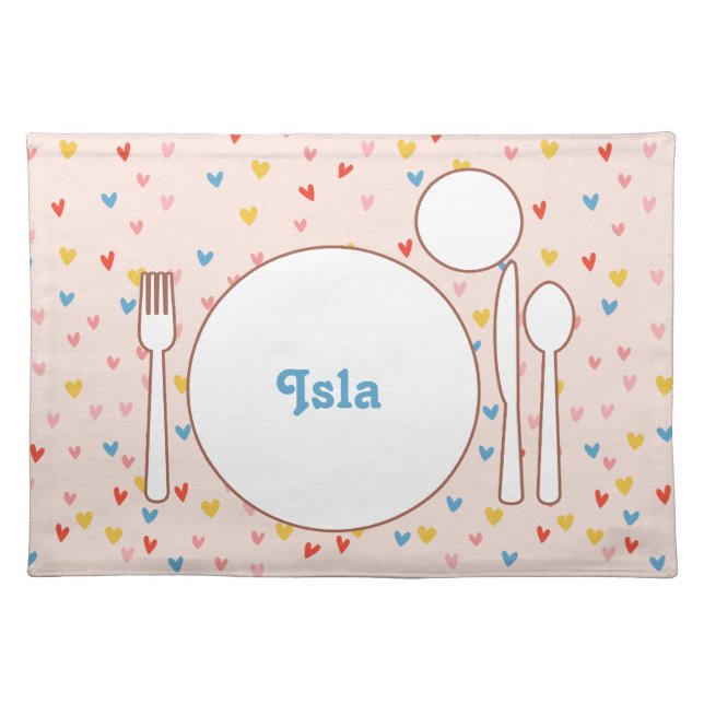 Montessori Placemat for Toddler or Preschooler (Front)