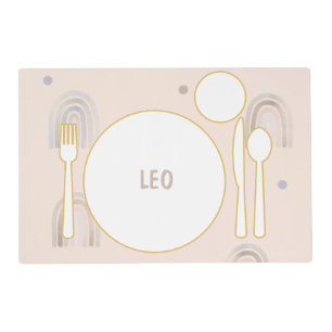 Montessori Placemat with Personalized Name