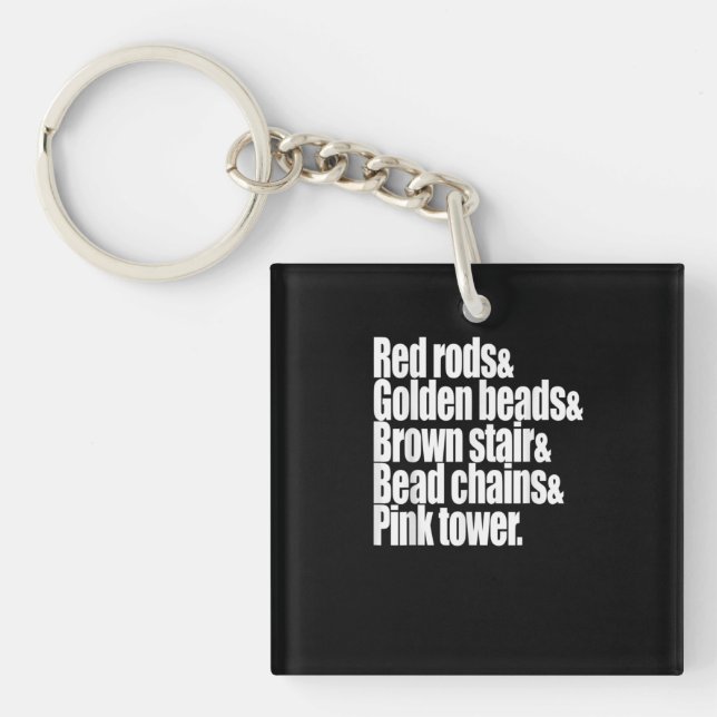 Montessori Teacher Keychain (Front)