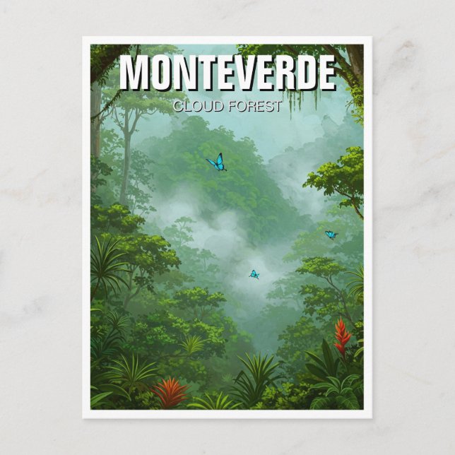 Monteverde Cloud Forest Costa Rica Travel Postcard (Front)