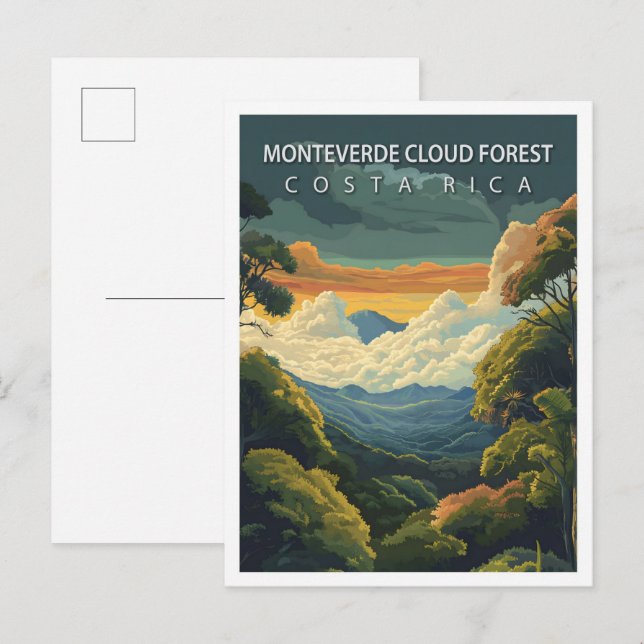 Monteverde Cloud Forest Costa Rica Travel Postcard (Front/Back)