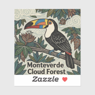 Monteverde Cloud Forest Toucan Costa Rica Sticker