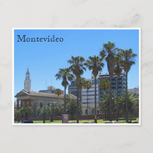 montevideo cathedral postcard