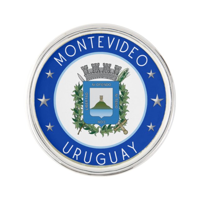 Montevideo Coat Of Arms Lapel Pin (Front)