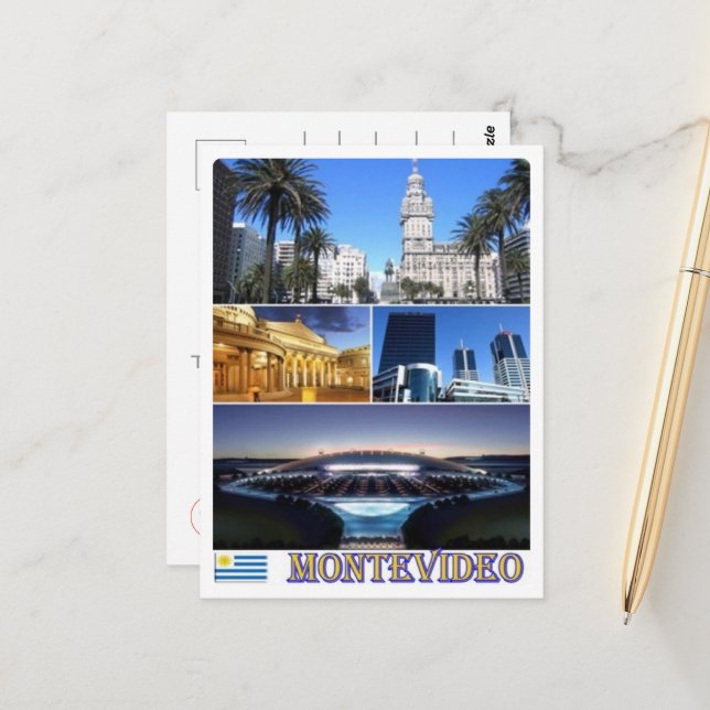 Montevideo Mosaic - Uruguay - Postcard (Front/Back In Situ)