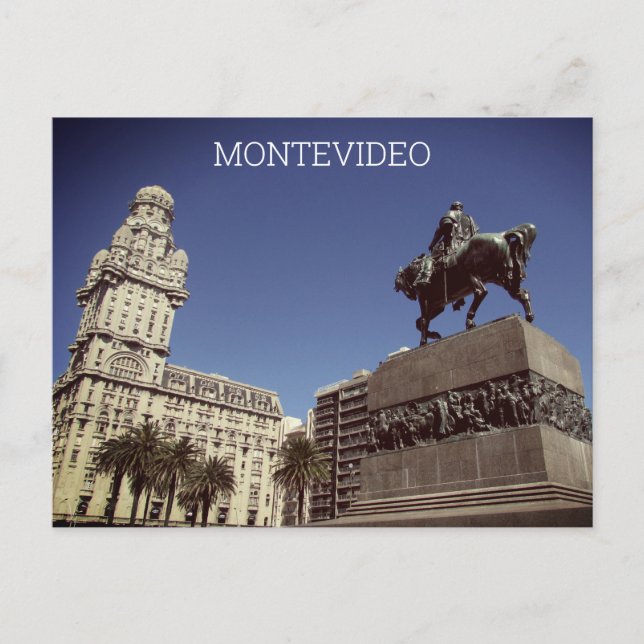 montevideo plaza independencia postcard (Front)