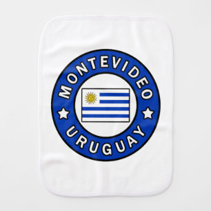 Montevideo Uruguay Baby Burp Cloth
