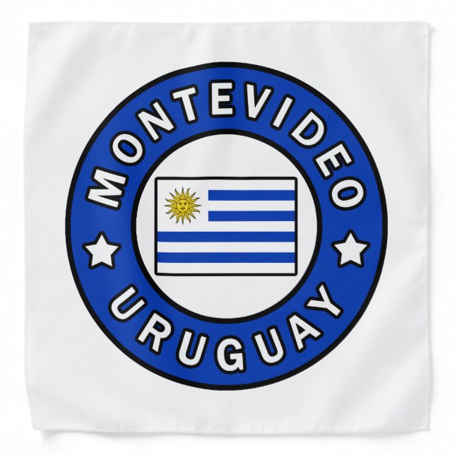 Montevideo Uruguay Bandana (Front)