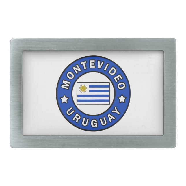 Montevideo Uruguay Belt Buckle (Front)