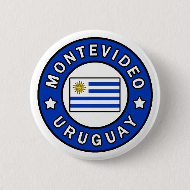 Montevideo Uruguay Button (Front)