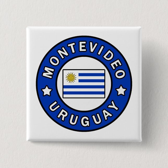 Montevideo Uruguay Button (Front)