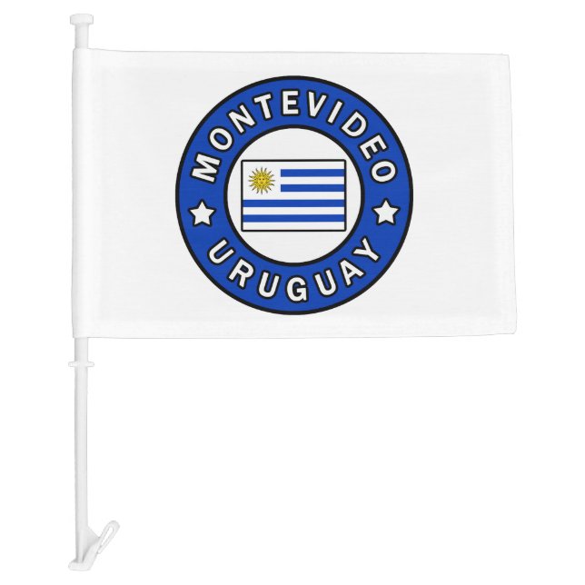 Montevideo Uruguay Car Flag (Front)