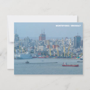 Montevideo, Uruguay City View Postcard