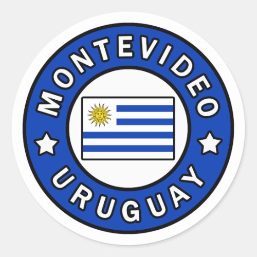 Montevideo Uruguay Classic Round Sticker