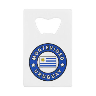 Montevideo Uruguay Credit Card Bottle Opener