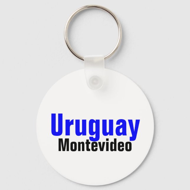 Montevideo,Uruguay Custom Collection Keychain (Front)