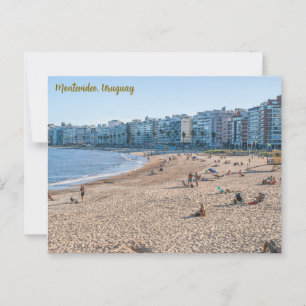 Montevideo, Uruguay, Los Pocitos Beach Postcard