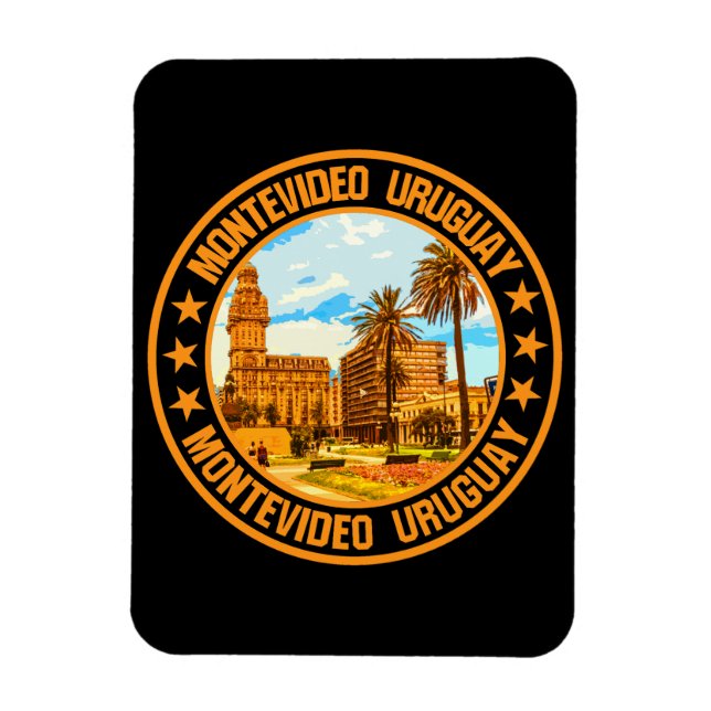 Montevideo Uruguay Magnet (Vertical)