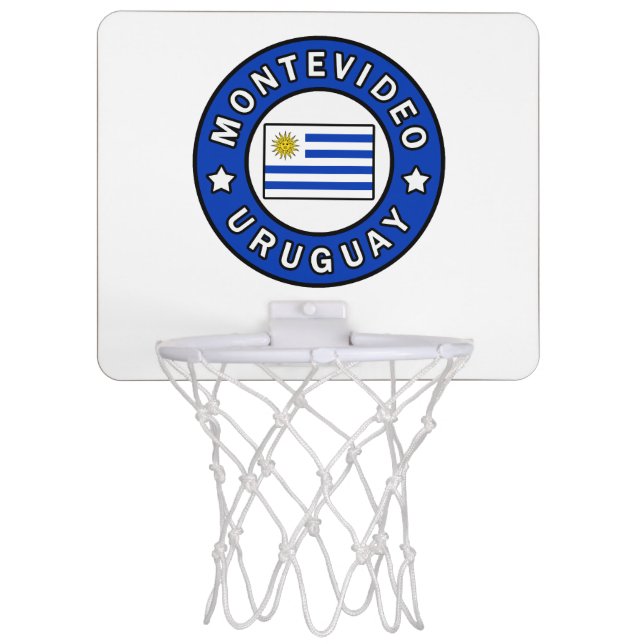 Montevideo Uruguay Mini Basketball Hoop (Front)