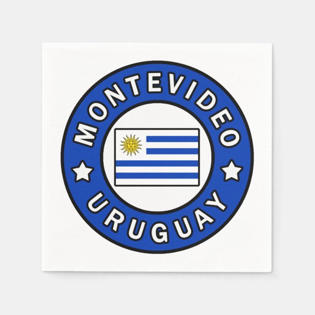 Montevideo Uruguay Napkins (Front)