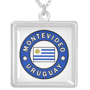 Montevideo Uruguay Silver Plated Necklace