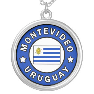Montevideo Uruguay Silver Plated Necklace