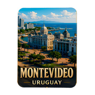 Montevideo Uruguay Travel City Souvenir Keepsake Magnet