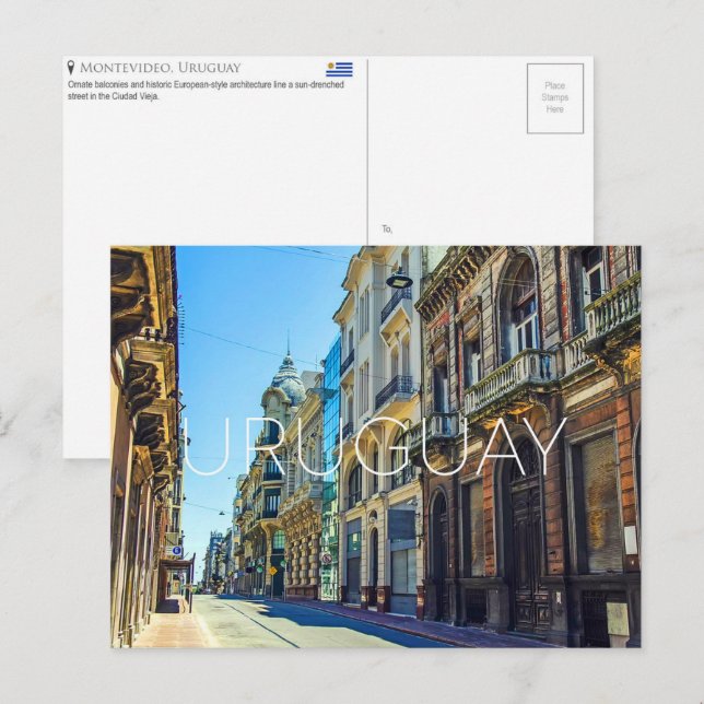 Montevideo, Uruguay Travel Postcard (Front/Back)