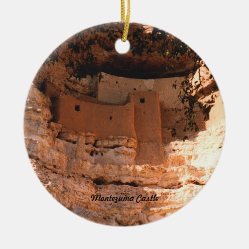 Montezuma Castle Ceramic Ornament