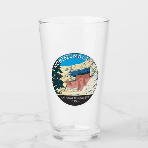 Montezuma Castle National Monument Arizona Vintage Glass