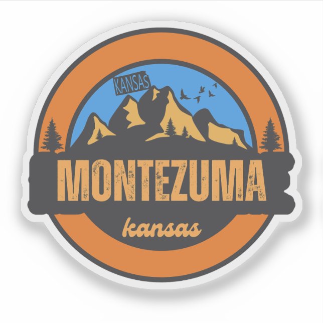 Montezuma, Kansas Sticker (Front)