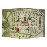 Montezuma's Aztec Empire, Antique World Map, 1577 3 Ring Binder