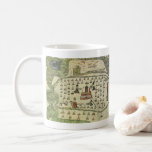 Montezuma's Aztec Empire, Antique World Map, 1577 Coffee Mug