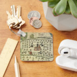 Montezuma's Aztec Empire, Antique World Map, 1577 Keychain
