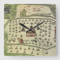 Montezuma's Aztec Empire, Antique World Map, 1577