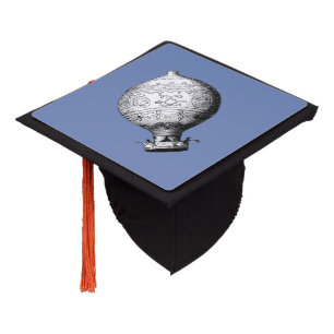 Montgolfier Vintage Hot Air Balloon Graduation Cap Topper