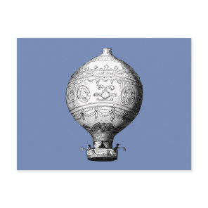 Montgolfier Vintage Hot Air Balloon Postcard