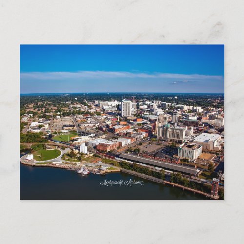 Montgomery Alabama aerial view Postcard
