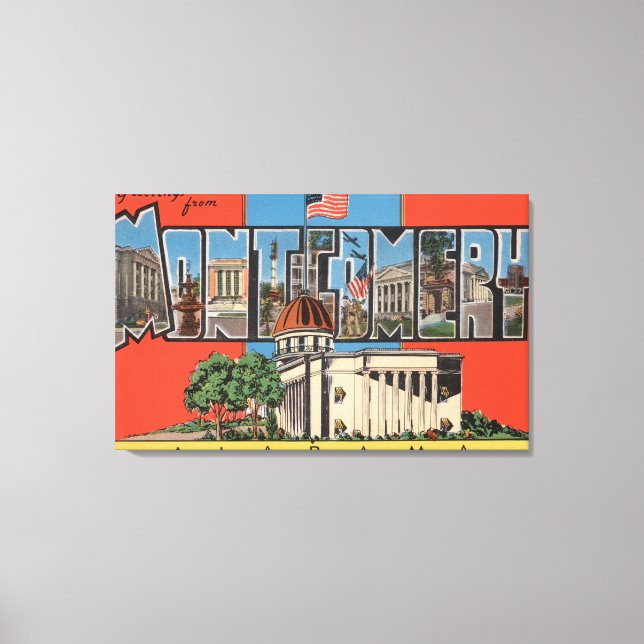 Montgomery, Alabama (Capital Bldg) Canvas Print (Front)