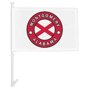 Montgomery Alabama Car Flag