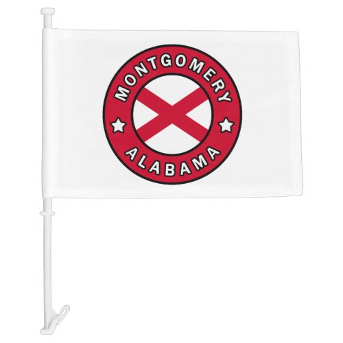 Montgomery Alabama Car Flag