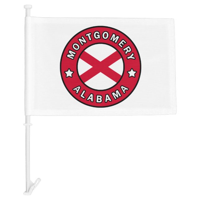 Montgomery Alabama Car Flag (Front)
